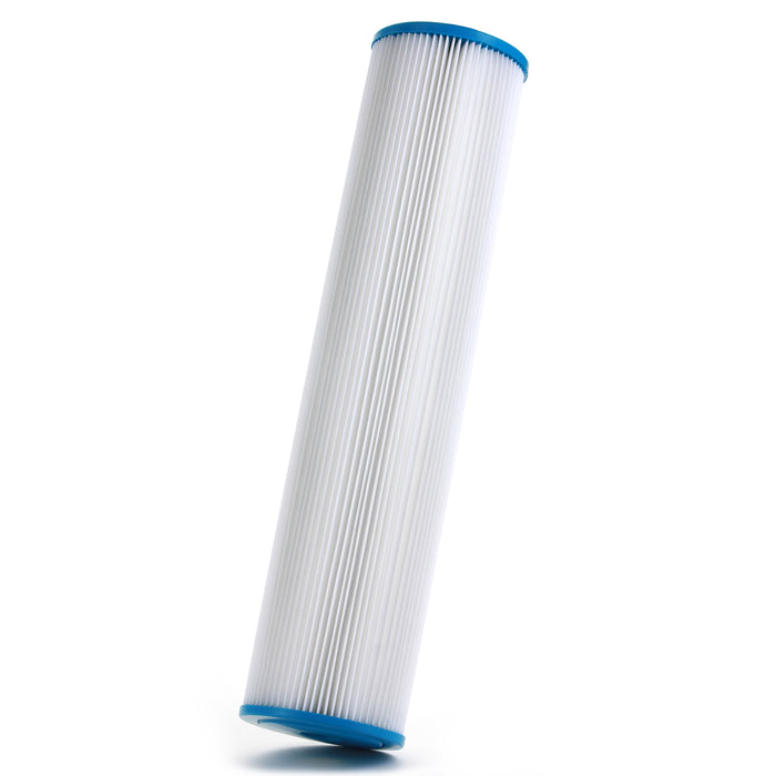 Pleated Sediment Water Filter Home or Commercial, Reusable 4.5" x 20" - 20 μm