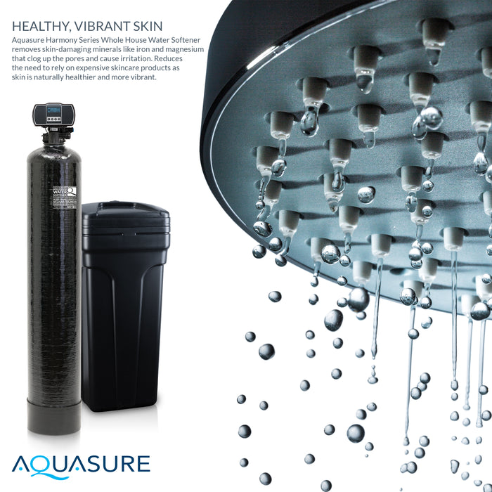 Aquasure Water Softener System Whole House Digital, 1-3 Bathrooms 48,000 Grains