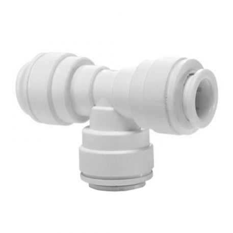 1/4" Union Tee Quick Connect, White