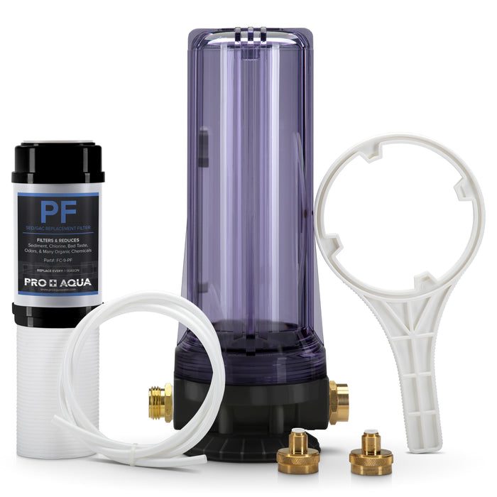 RV Filter and Water Softener Regeneration Kit for Sediment, Chlorine, Odor, Taste