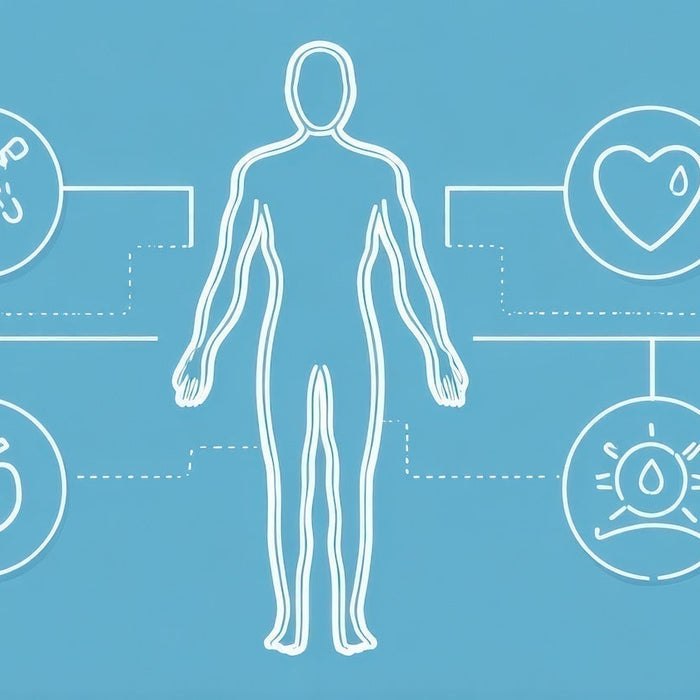 a health diagram showing the importance of water for health