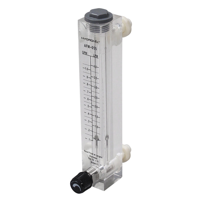 Hydronix Panel Mount Flowmeter 0.5 - 5GPM Adjustable 1/2" MNPT