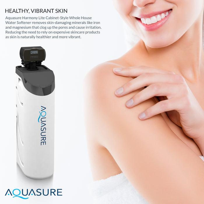 Aquasure Harmony Lite 32,000 Grain Cabinet Water Softener – Compact All-in-One System