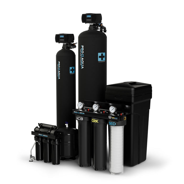 PRO+AQUA BNDL-WEL-RO ELITE Well Water Filter Softener Bundle Plus Reverse Osmosis Drinking System