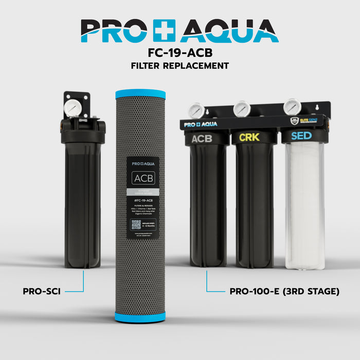 Carbon Infused Replacement Filter For PRO-SCI and PRO-100-E ELITE GEN2 Whole-House Well Water