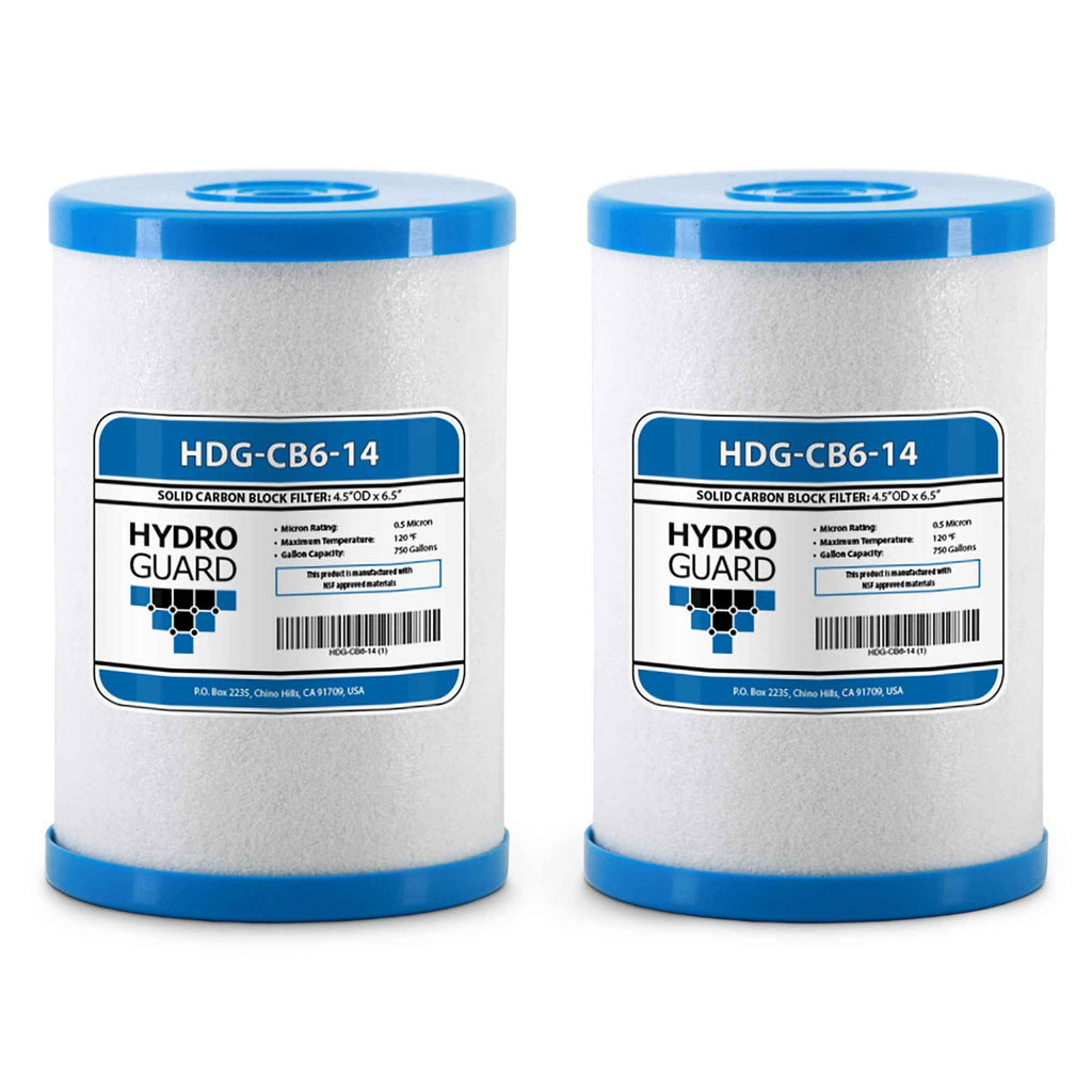 2 Pack) Genuine Hydro Guard HDG-CB6-14/2 - CB6 Carbon Block Water