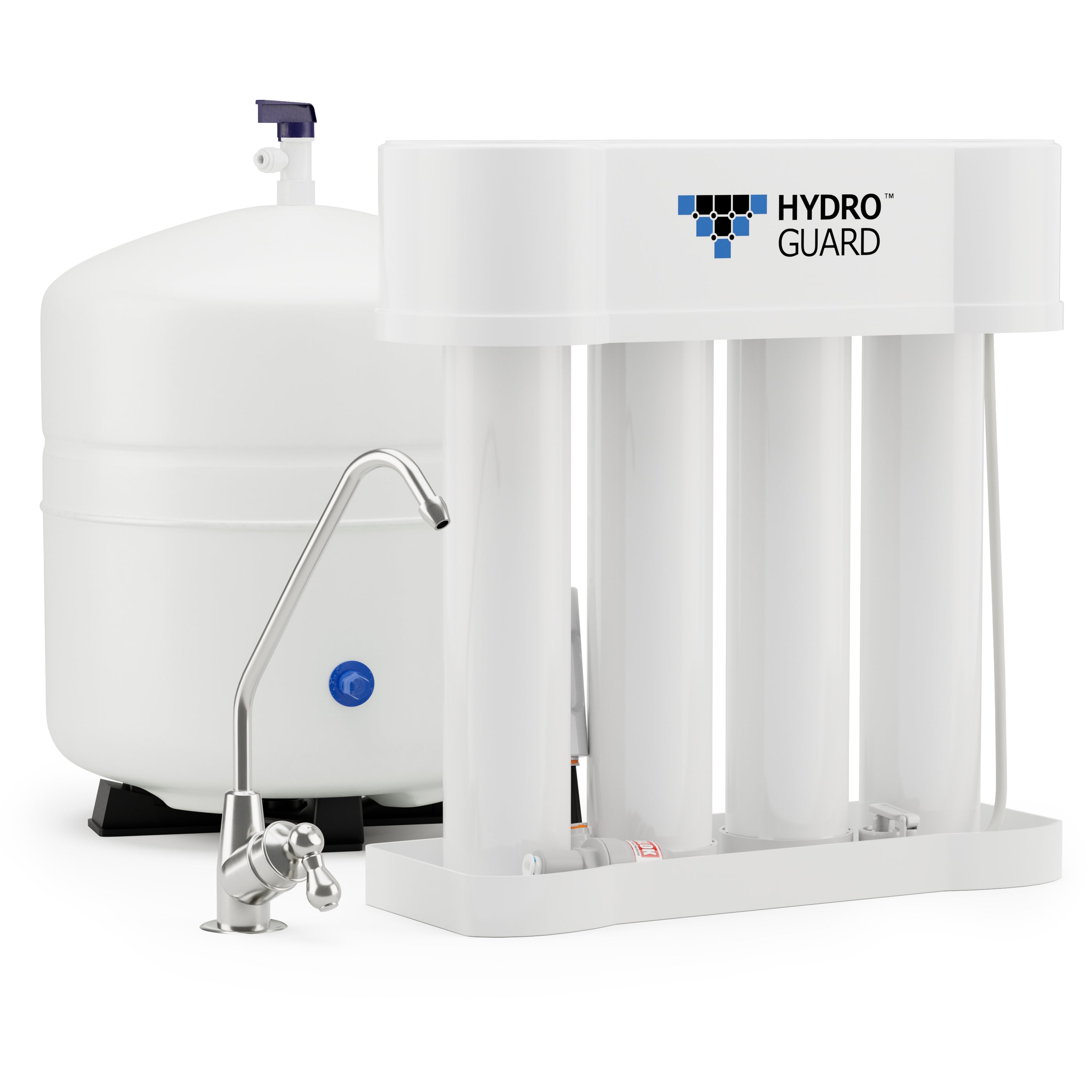Hydroguard System Hydro Guard 50GPD Reverse Osmosis Water Purification System With Fauce ...