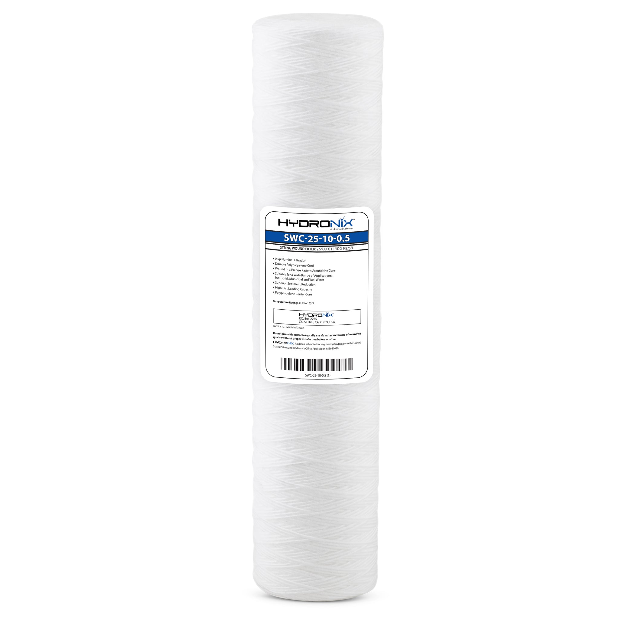 Hydronix SWC-45-20-0.5 Sediment String Wound Water Filter Cartridge ...