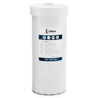 iFilters KDF and GAC Well or City Water Whole House Filtration 4.5" x 10"
