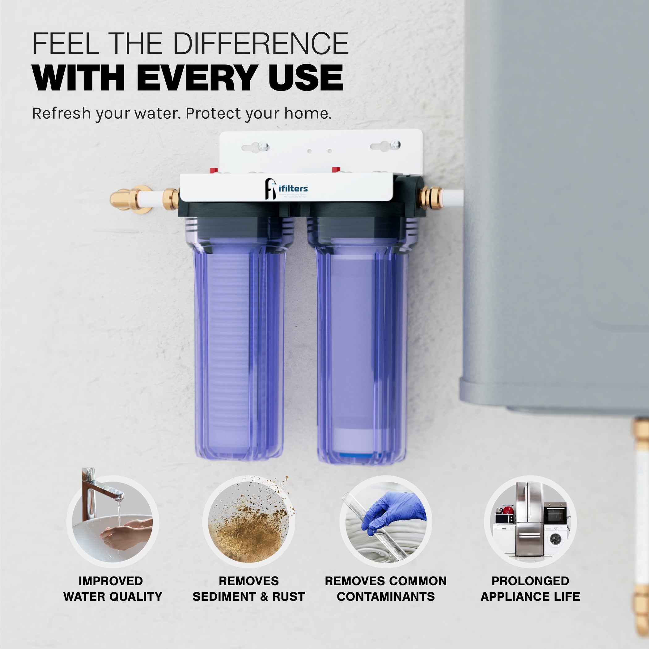 Hague Water Filter IFILTER IFilters Whole House Water Filter, 2 Stage ...