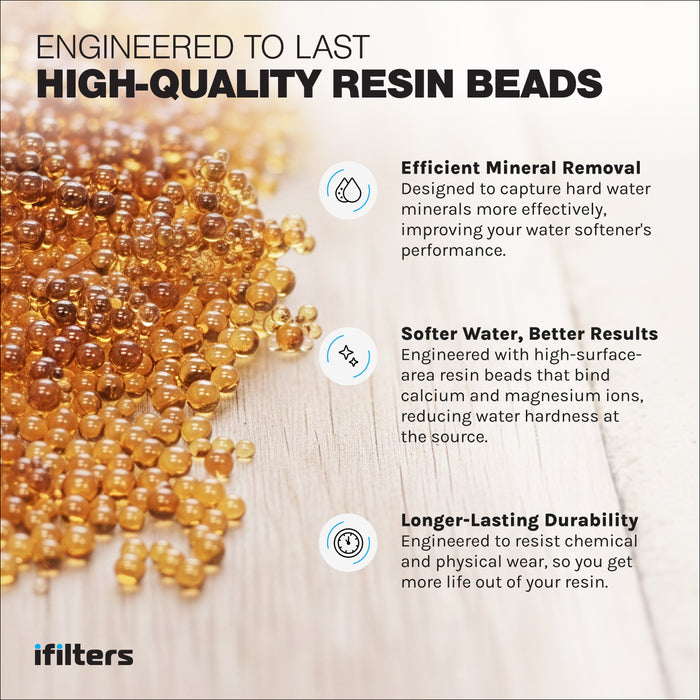 Water Softener Resin High Quality Replacement Cation 100% Ion Exchange 0.25 CuFt