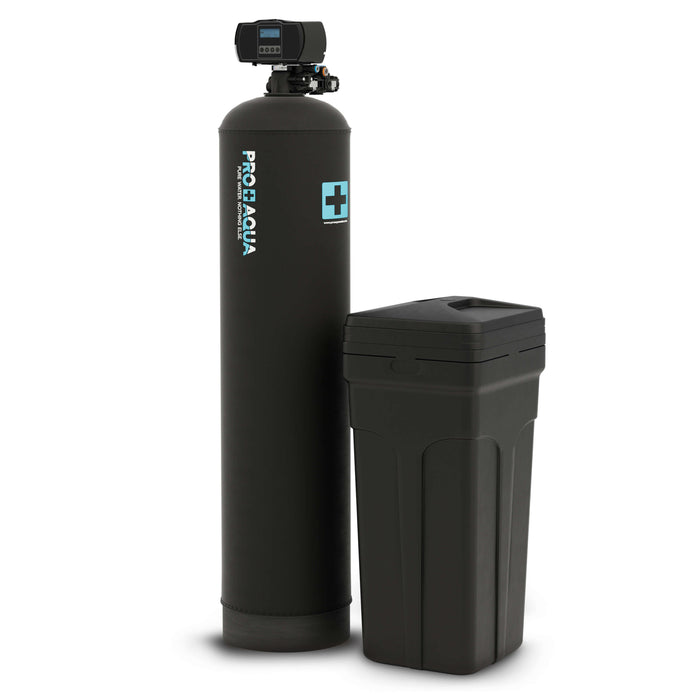PRO+AQUA PRO-S-80E Whole House Water Softener High Demand Heavy Duty 80,000 Grain Capacity 1" Ports