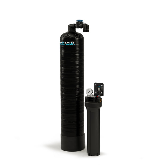 Whole House Salt-Free Water Softener Conditioner with Single Stage Carbon Filtration System, High Flow 10.31 GPM