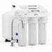 75 GPD Reverse Osmosis Filtration System 5 Stage, Brushed Nickel Faucet, 5 Gal