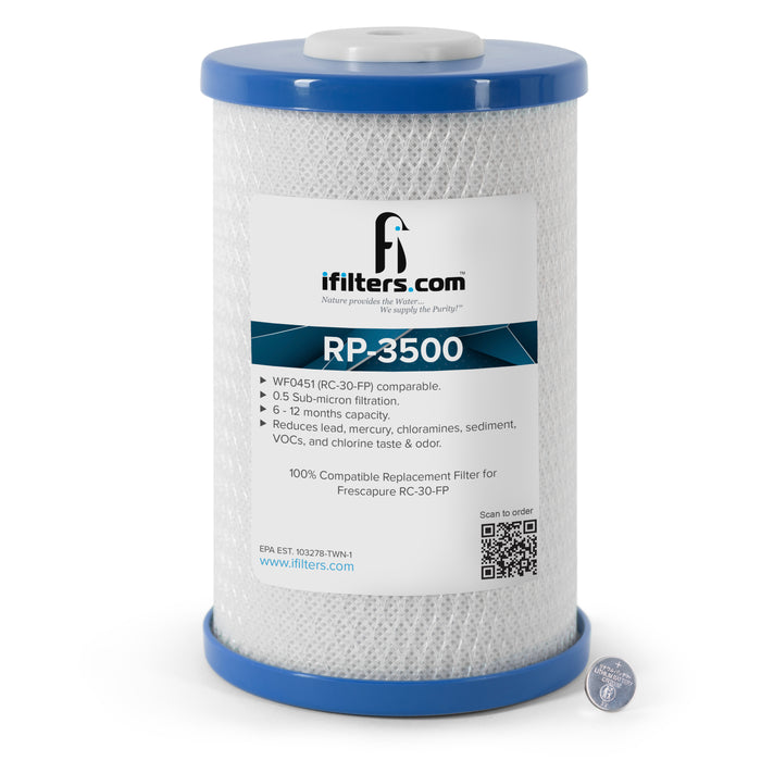 RP-3500 Replacement Water Filter, 1000 Gal, Compatible with Frescapure 3500 WF0451 - IFilters