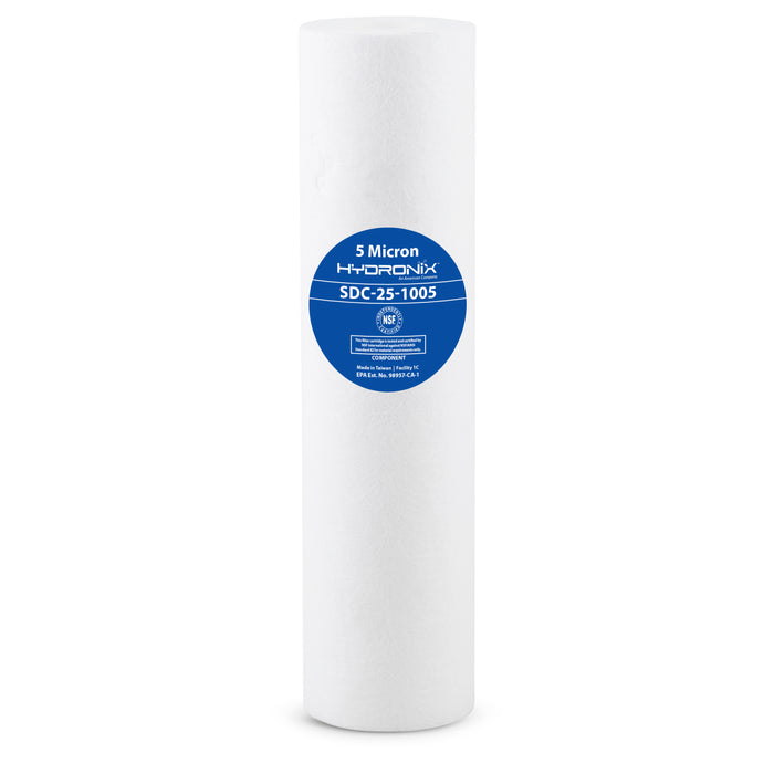 Whole House Reverse Osmosis Sediment Water Filter Cartridge 2.5" x 10" - 5 μm