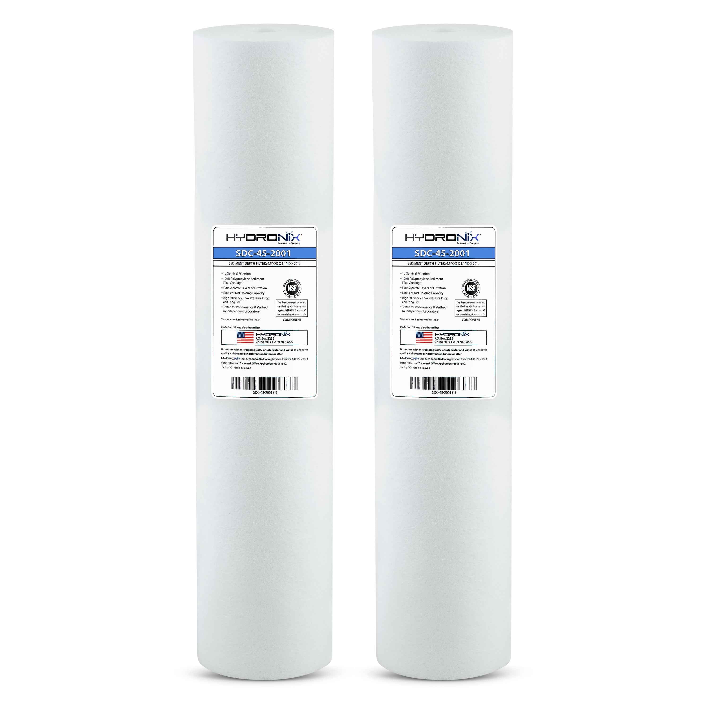 Hydronix Whole House Water Sediment Filter 4.5