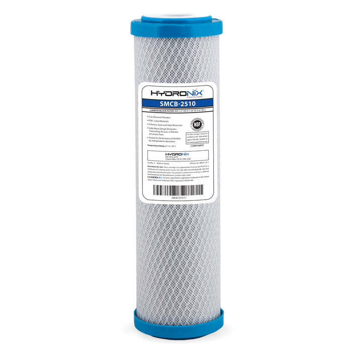 Coconut Shell CTO, Carbon Block Water Filter Cartridge, 0.5 Micron 2.5 x 10
