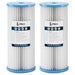 iFilters SP30-4510 4.5 x 10 Washable Pleated Sediment Water Filter - 2 Pack