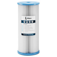 iFilters SP30-4510 - Sediment Pleated Water Filter City or Well Water, Washable 4.5" x 10", 30 Micron