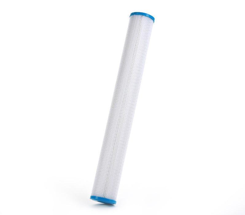 Whole House Sediment Pleated Water Filter, Washable Reusable, 2.5" x 20", 30 μm