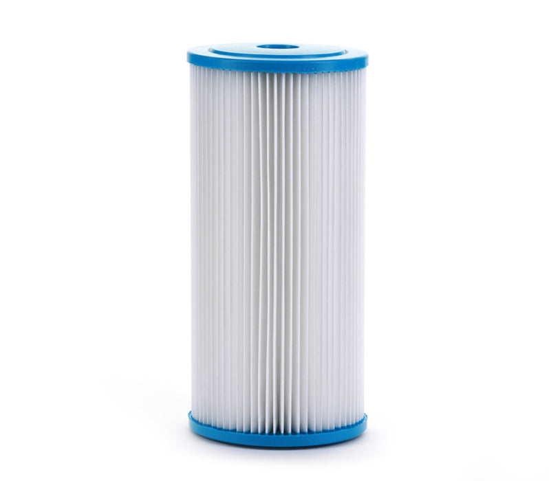 Whole House Sediment Pleated Water Filter, Washable Reusable, 4.5" x 10", 20 μm