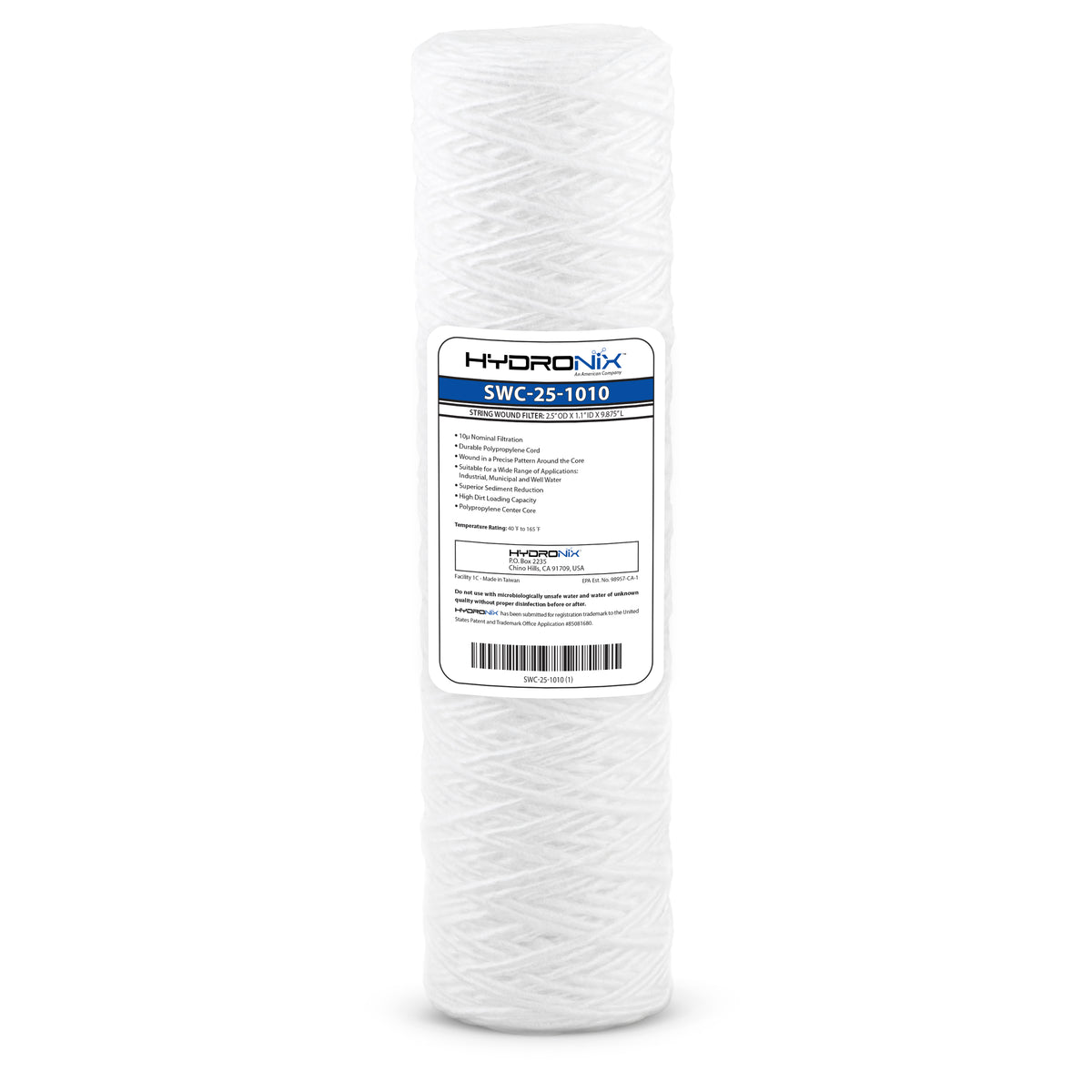 Whole House String Wound Sediment Water Filter Cartridge 2.5