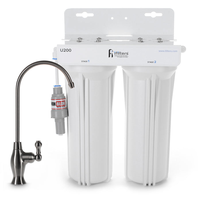 U200 Premium Drinking Water Filtration System 2 Stage & Designer Faucet