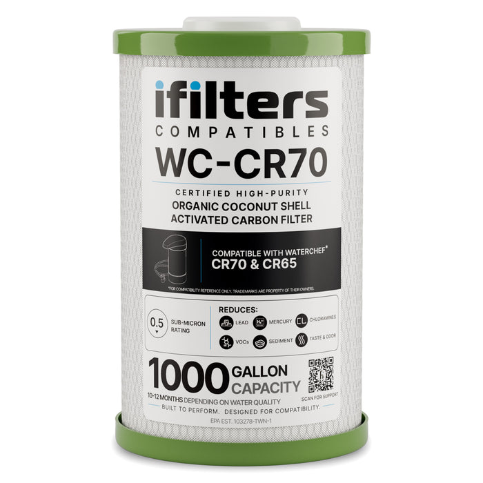 CR70 CR65 Replacement Water Filter Cartridge, 1,000 Gal, for C7000 C6500 Systems