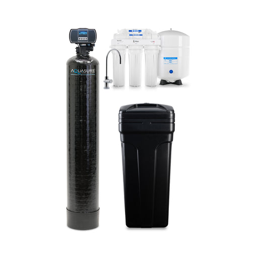 iFilters WS-EM-48-RO50 - Reverse Osmosis System & Whole House Water Softener Package for 1-3 Bathrooms - IFilters