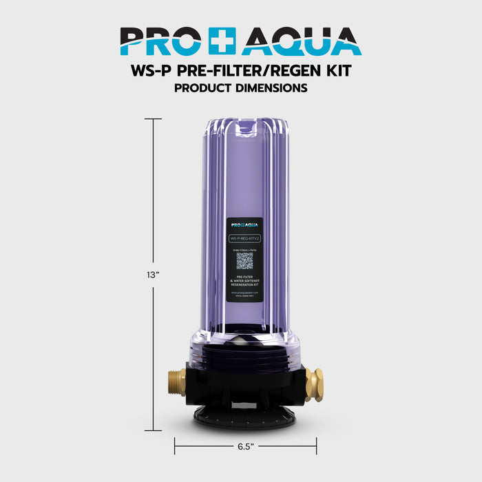 PRO+AQUA RV Filter and Water Softener Regeneration Kit for Sediment, Chlorine, Odor, Taste