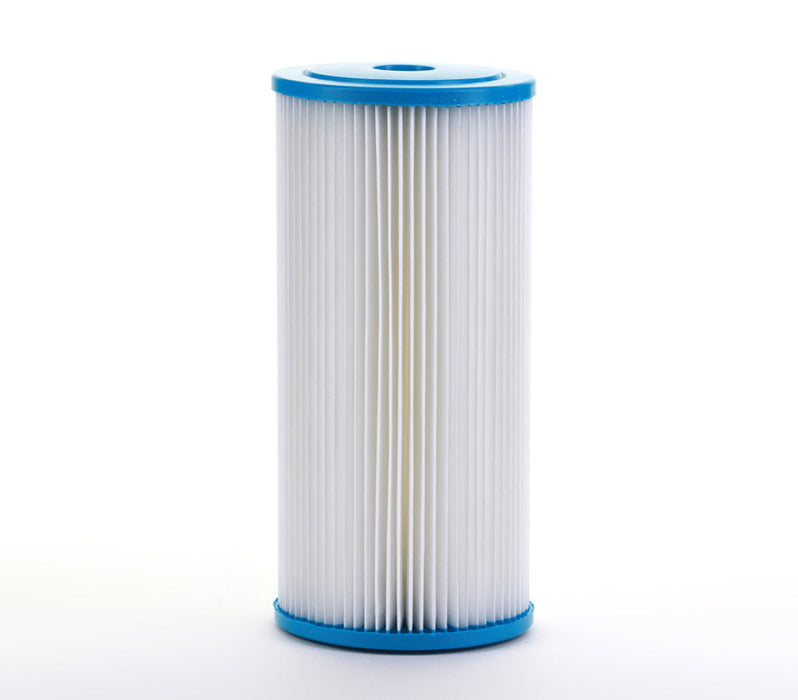 Whole House Sediment Pleated Water Filter, Washable & Reusable, 4.5" x 10", 0.2 μm