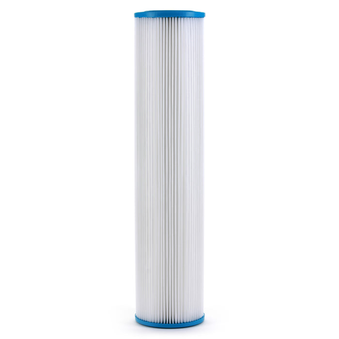 Pleated Sediment Water Filter Home or Commercial, Reusable 4.5" x 20" - 30 μm