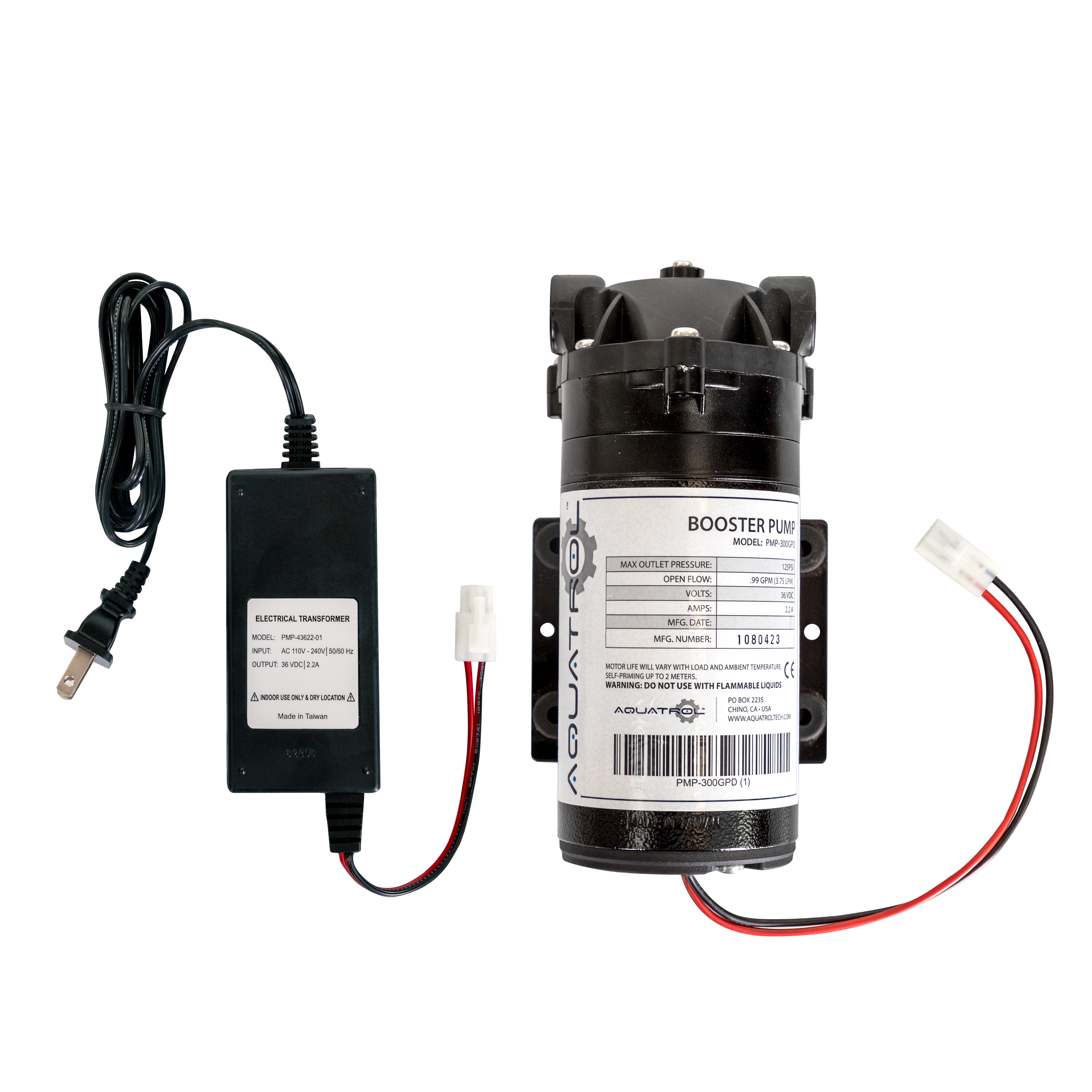 Aquatrol PMP-300GPD 300 GPD RO Booster Pump for 300 GPD RO Systems