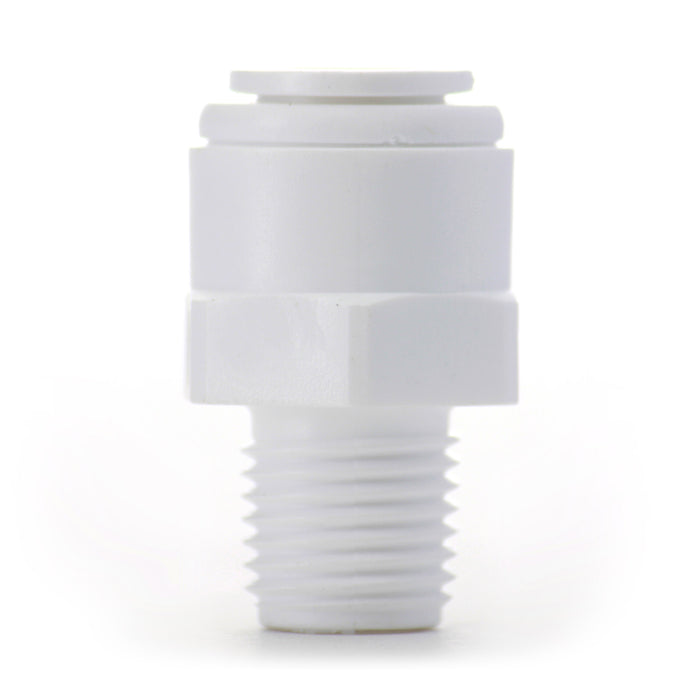 Hydrofit NSF 3/8 Tube x 1/4 MPT Male Connector Adapter