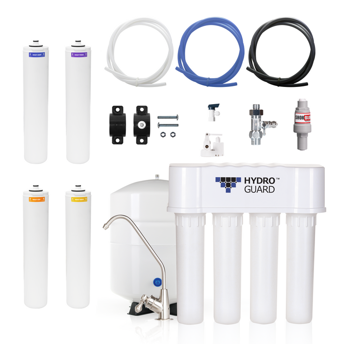 Hydro Guard 50GPD Reverse Osmosis Water Purification System With Faucet
