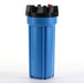 Filter Housing 10" For RO, Whole House, Hydroponics, Blue/Black 3/4" Ports w/PR