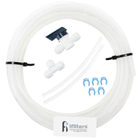 Refrigerator Ice Maker Water Line Kit for Water Filter Systems 20 ft 1/4" Tubing