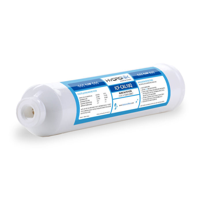 Inline pH Balancing Acid Neutralization Filter, Fits Any Drinking RO System, 1/4" QC Ports