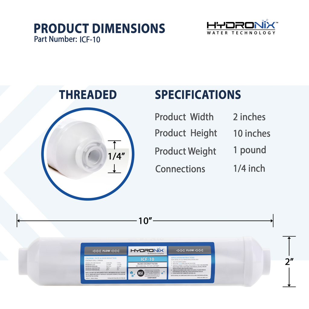11 Inch Inline Filter Inline Filters — iFilters