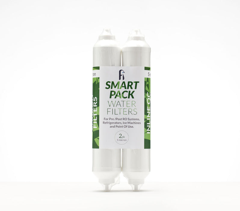 Smart Packs Inline Filter 2000 Gal, 2"x10", 1/4" Quick Connect