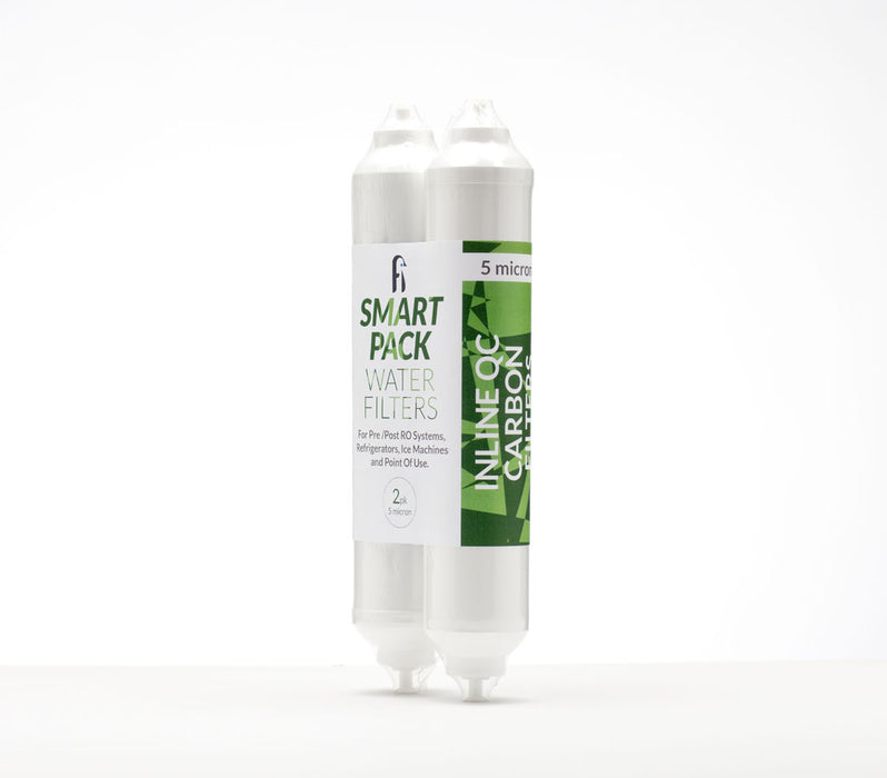 Smart Packs Inline Filter 2000 Gal, 2"x10", 1/4" Quick Connect