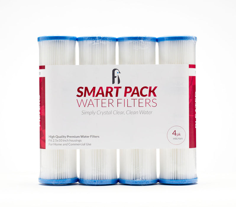 5 micron Smart Pack Pleated Filter  2.5" X 9 3/4" - 4 Pack