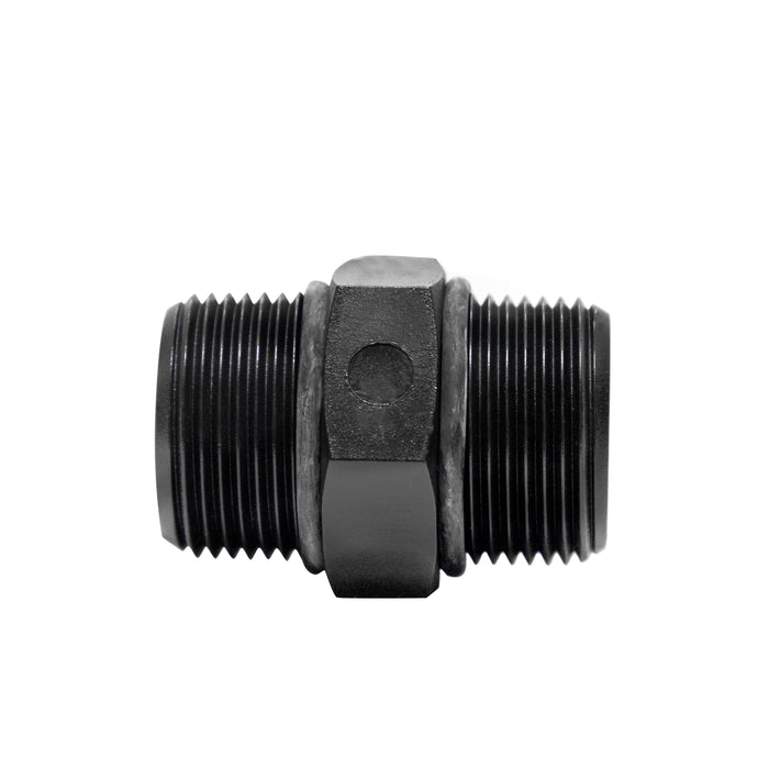 1 Inch NPT Male Plastic Nipple Hex Connector With O-rings