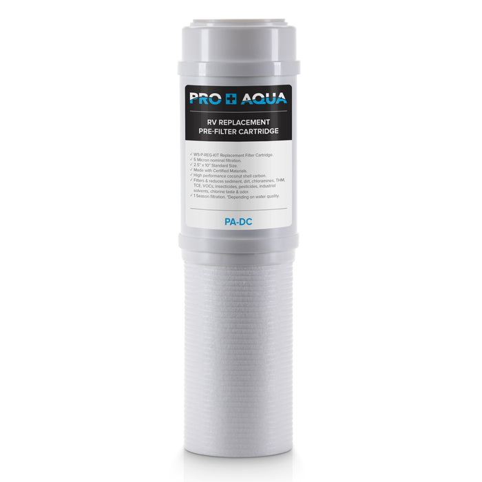 PRO+AQUA Premium Dual RV/Marine Water Filter Replacement, Taste, Odor, Sediment, Chlorine