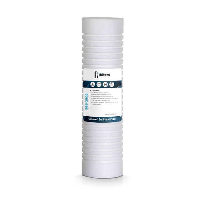 iFilters Sediment Grooved Water Filter Cartridge for LWHSD V2, LWH-D V2 Systems