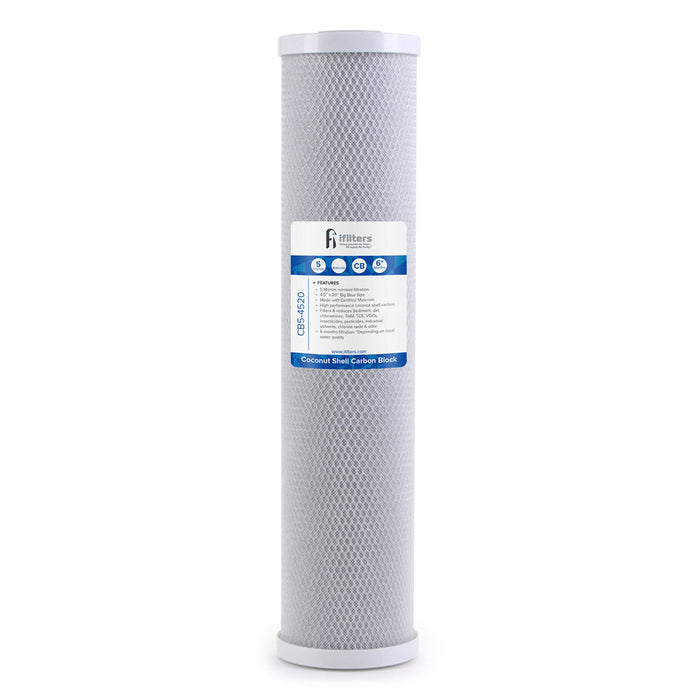 CB5-4520 Whole House Carbon Block Water Filter, 5 Micron 4.5"x20"