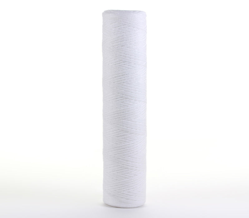 String Wound Water Filter Whole House Well Commercial BB Size 4.5" x 20" - 50 μm