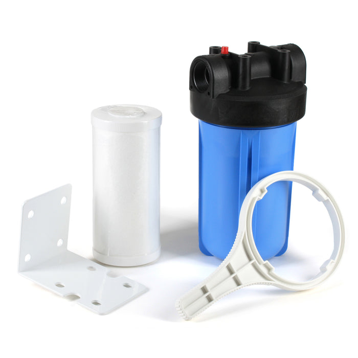 iFilters Whole House 10" Water Filtration System 3 Layers of Filtration, Sediment and CTO 1" NPT w/PR