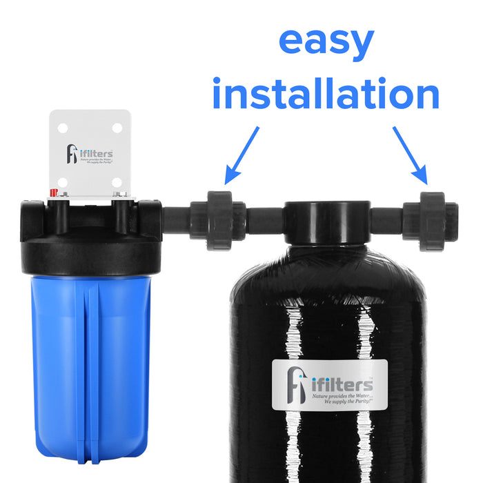 Whole House Water Filtration System 600,000 gal capacity w/Pre-filter, GAC/KDF